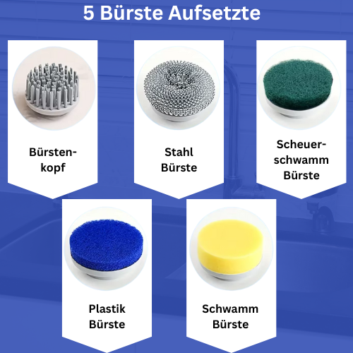 Elektrische Reinigungsbürste mit LED-Display