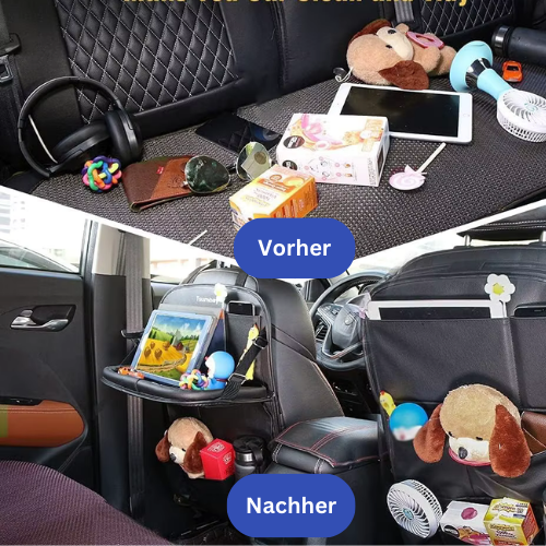 Autositz-Tasche mit Klapptisch