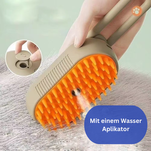 Haustierhaarbürste mit Wasserdampf