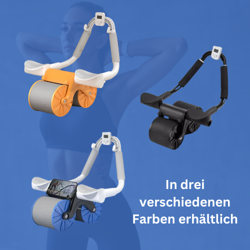 Bauchtrainer - mit Rad & Timer für Zuhause