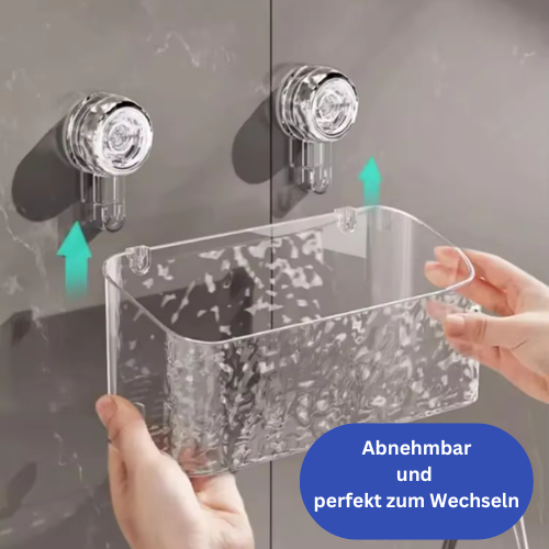 Badezimmerregal mit Saugnapf