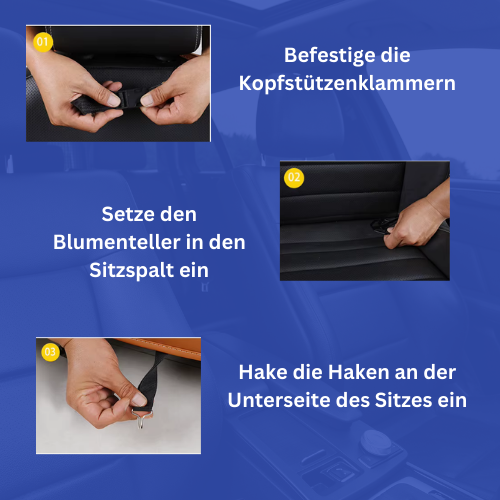 Autositz-Tasche mit Klapptisch