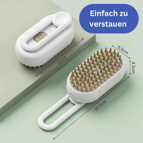 Haustierhaarbürste mit Wasserdampf