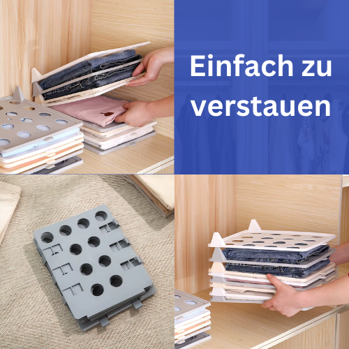 Kleidungsfalter – Perfekt gefaltete Kleidung im Handumdrehen