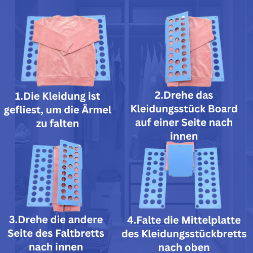 Kleidungsfalter – Perfekt gefaltete Kleidung im Handumdrehen