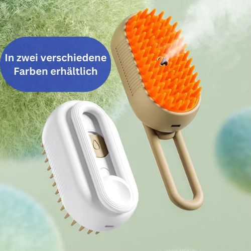Haustierhaarbürste mit Wasserdampf