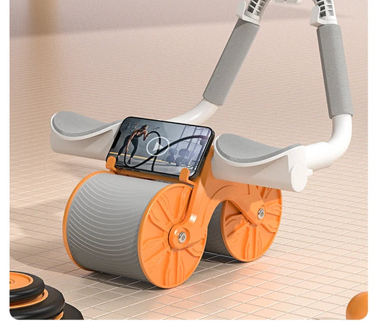 Bauchtrainer - mit Rad & Timer für Zuhause